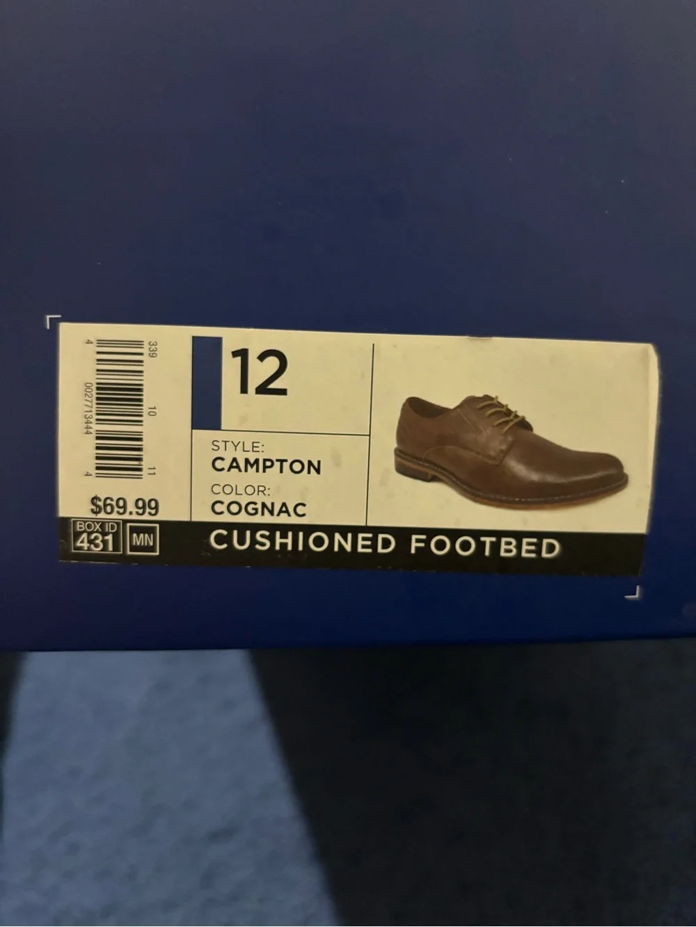Apt. 9 Men’s Tan/Brown Perforated Cap-Toe Derby Shoes
